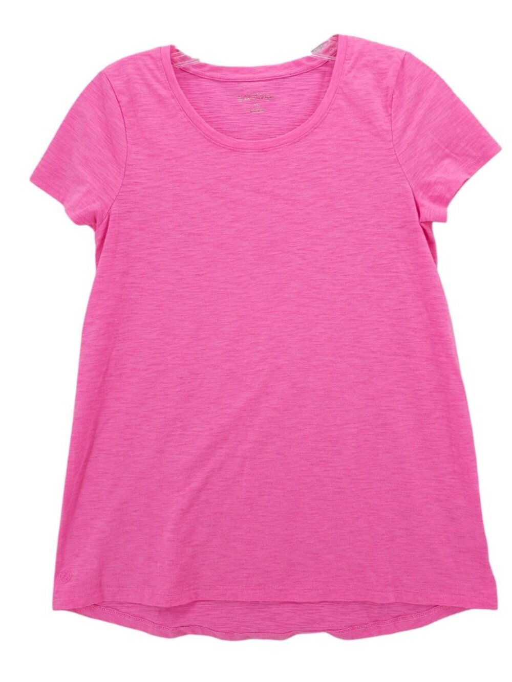 LILLY PULITZER Etta Scoop Neck Tee Top Aura Pink Size XS